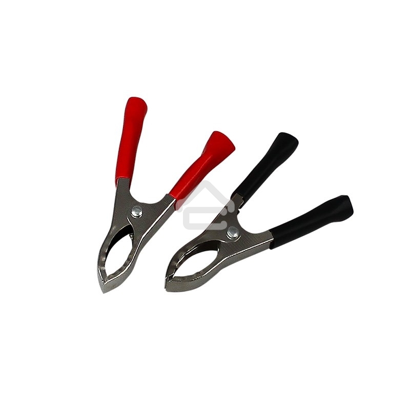 Зажим крокодил Rexant, длина 75 мм, ток 30A, 2 шт., пакет БОПП