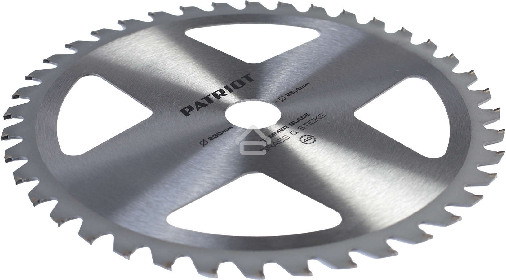 Нож PATRIOT TBS-40X с большими отверстиями, D=230*25,4мм, толщина 1,3 мм 40 зубьев