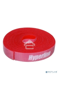 Лента (липучка) в рулоне Hyperline WASNR-5x16-RD, ширина 16 мм, длина 5 м, красная