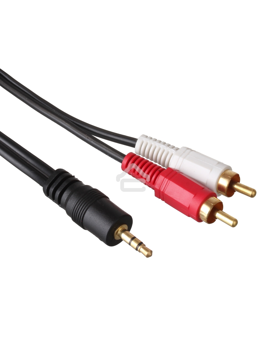 Кабель аудио (3.5mm Jack M -2xRCA M)3м Exegate, позолоченные разъемы