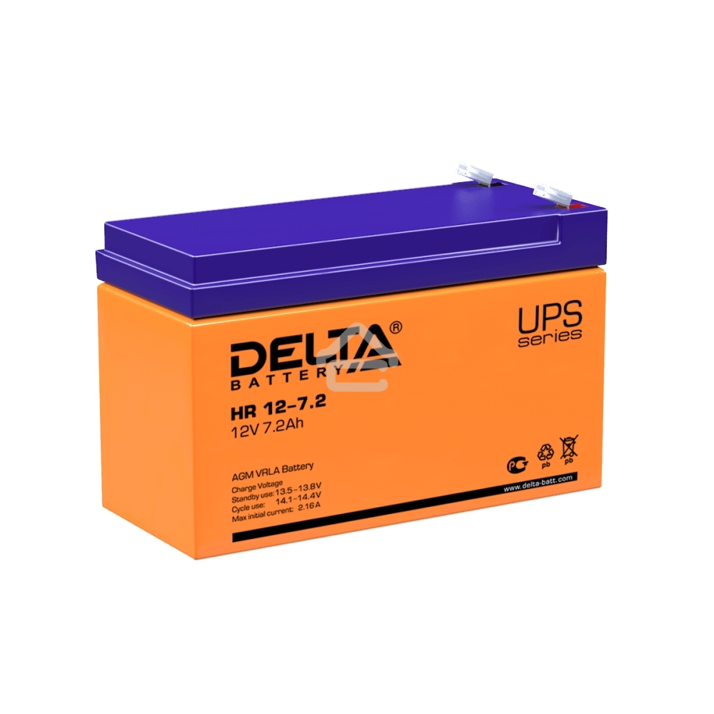 Батарея Delta HR 12-7.2 (12V, 7.2Ah)