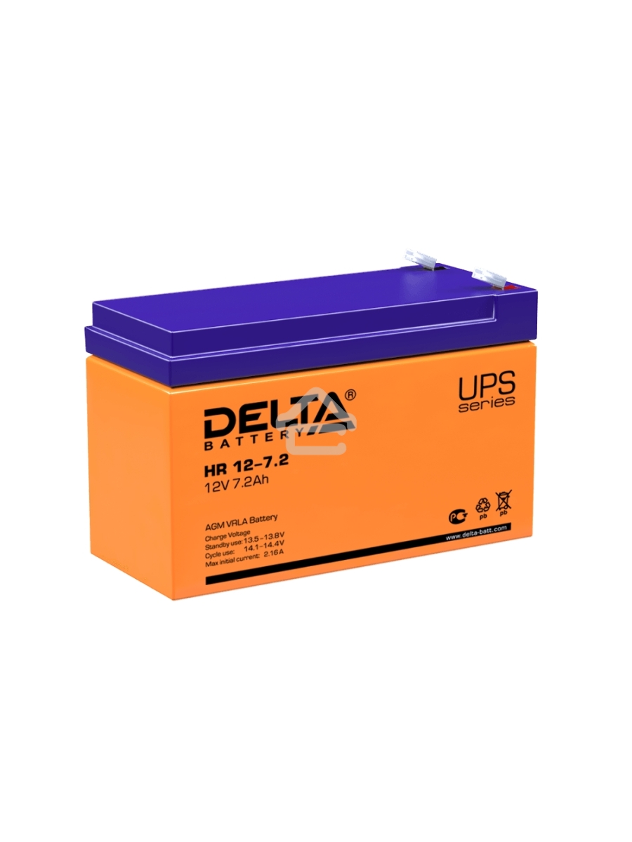 Батарея Delta HR 12-7.2 (12V, 7.2Ah)