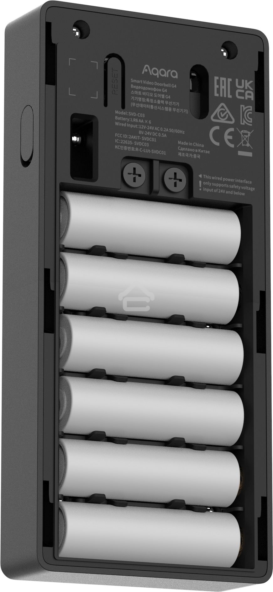 Видеодомофон Aqara Smart Video Doorbell G4, в составе комплекта модели SVD-KIT1 с повторителем Chime Repeater модели SVD-C04