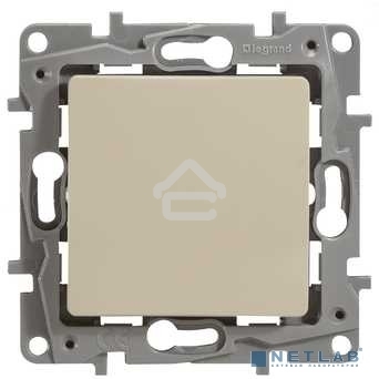 Выключатель с подсветкой, на винтах ETIKA 10АХ слоновая кость