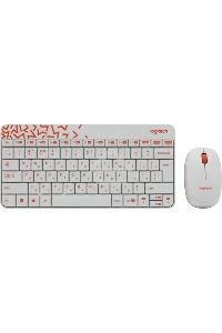 Клавиатура + мышь Logitech Wireless Combo MK 240 Nano White-red 920-008212