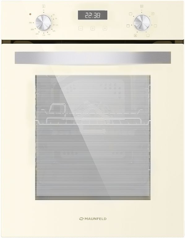 Шкаф духовой электрический Maunfeld EOEM516BG, 45 см, 51 л, бежевый, встраиваемый