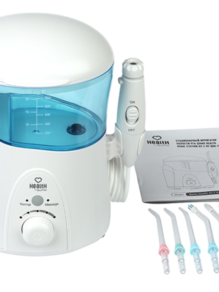 Стационарный ирригатор полости рта Qumo Health Home Station HS 2 UV (QHI-7), белый 18 Вт. 100-240 В, 50/60 Гц