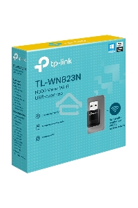 Сетевой адаптер TP-Link SOHO TL-WN823N Беспроводной USB мини адаптер 300Мбит/с стандарта N c кнопкой QSS(Realtec)