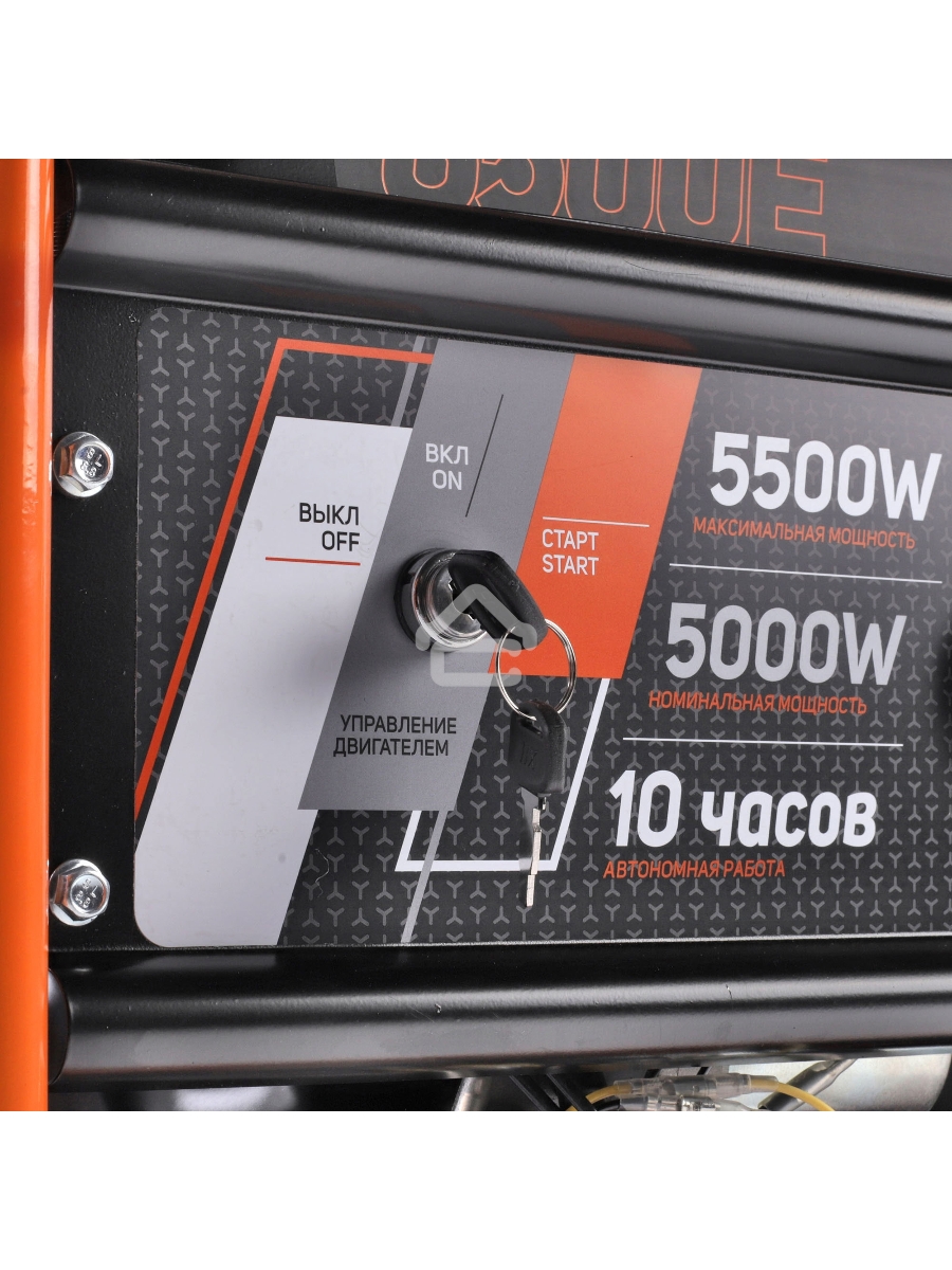 Электрогенератор бензиновый Patriot GRS 6500E, 5.5 кВт, 75 дБ, 76 кг