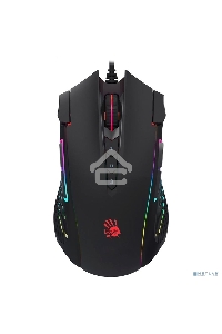 Мышь проводная A4Tech Bloody J90s черный, 8000 dpi, USB, кнопки - 12