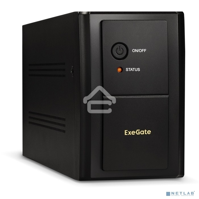 Источник бесперебойного питания ExeGate SpecialPro UNB-1500.LED.AVR.C13.RJ <1500VA/950W, LED, AVR, 6*IEC-C13, RJ45/11, Black>