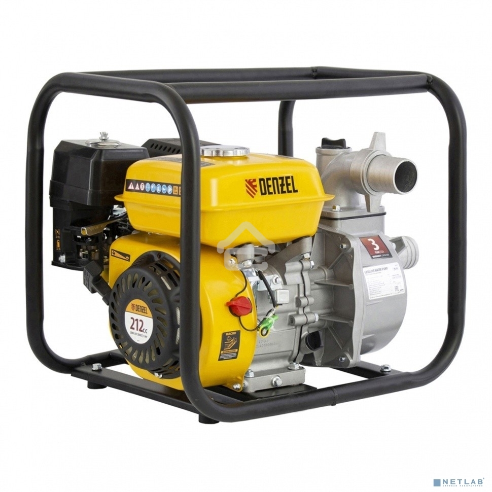 Мотопомпа бензиновая для чистой воды Denzel PX-50, 7 л.с., 2