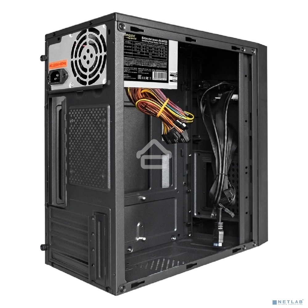 Компьютерный корпус Minitower ExeGate BAA-109U2-AAA450 (mATX, AAA450 8см, 2*USB+2*USB 3.0, аудио, черный)