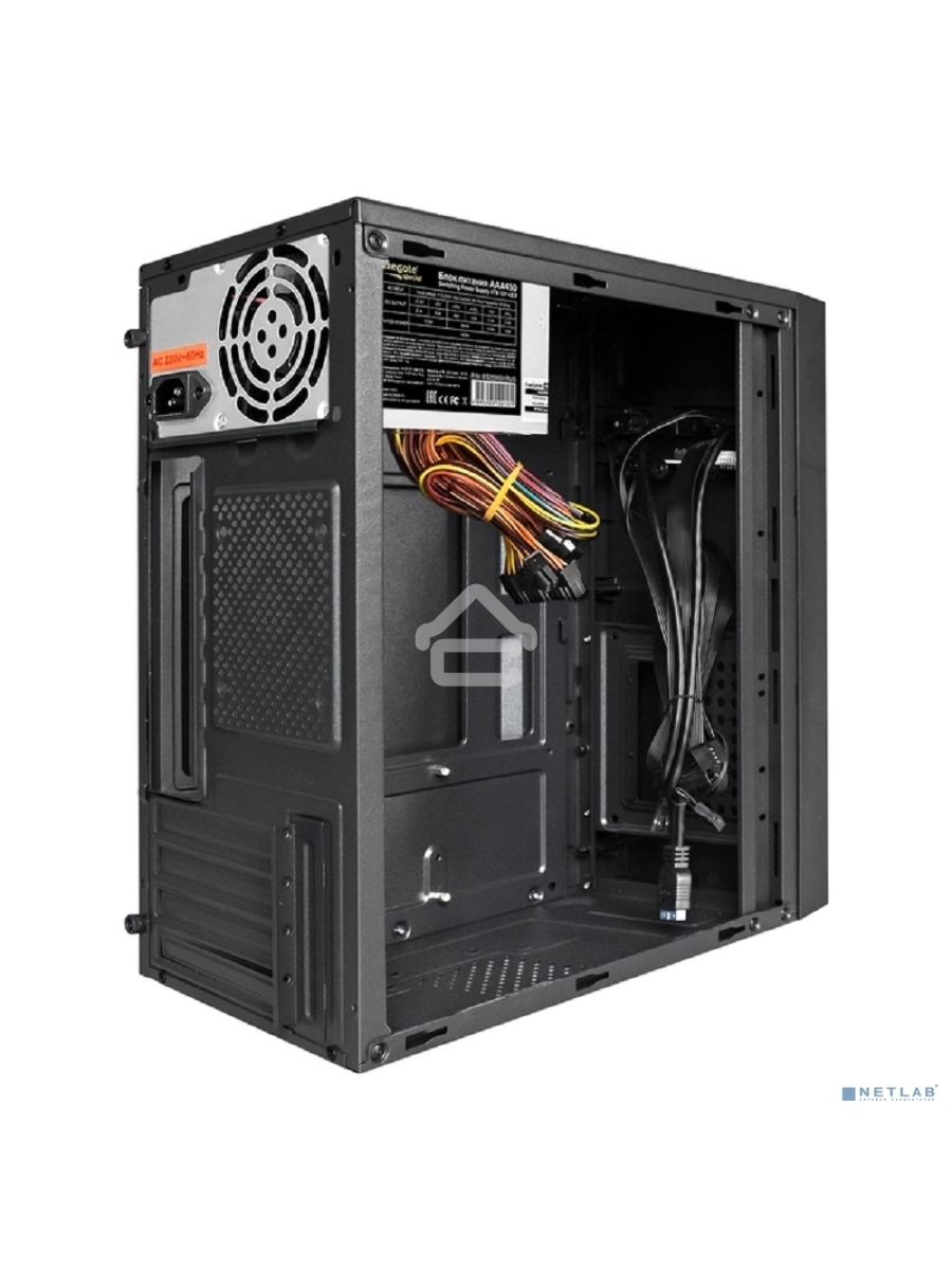 Компьютерный корпус Minitower ExeGate BAA-109U2-AAA450 (mATX, AAA450 8см, 2*USB+2*USB3.0, аудио, черный)