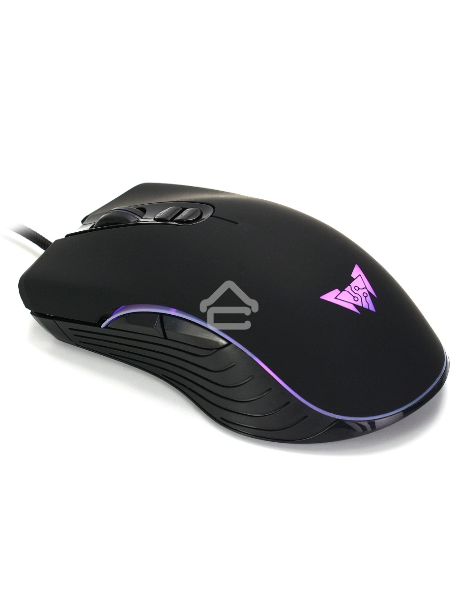 Мышь проводная Crown CMGM-900 черный, 3200 dpi, USB, кнопки - 7