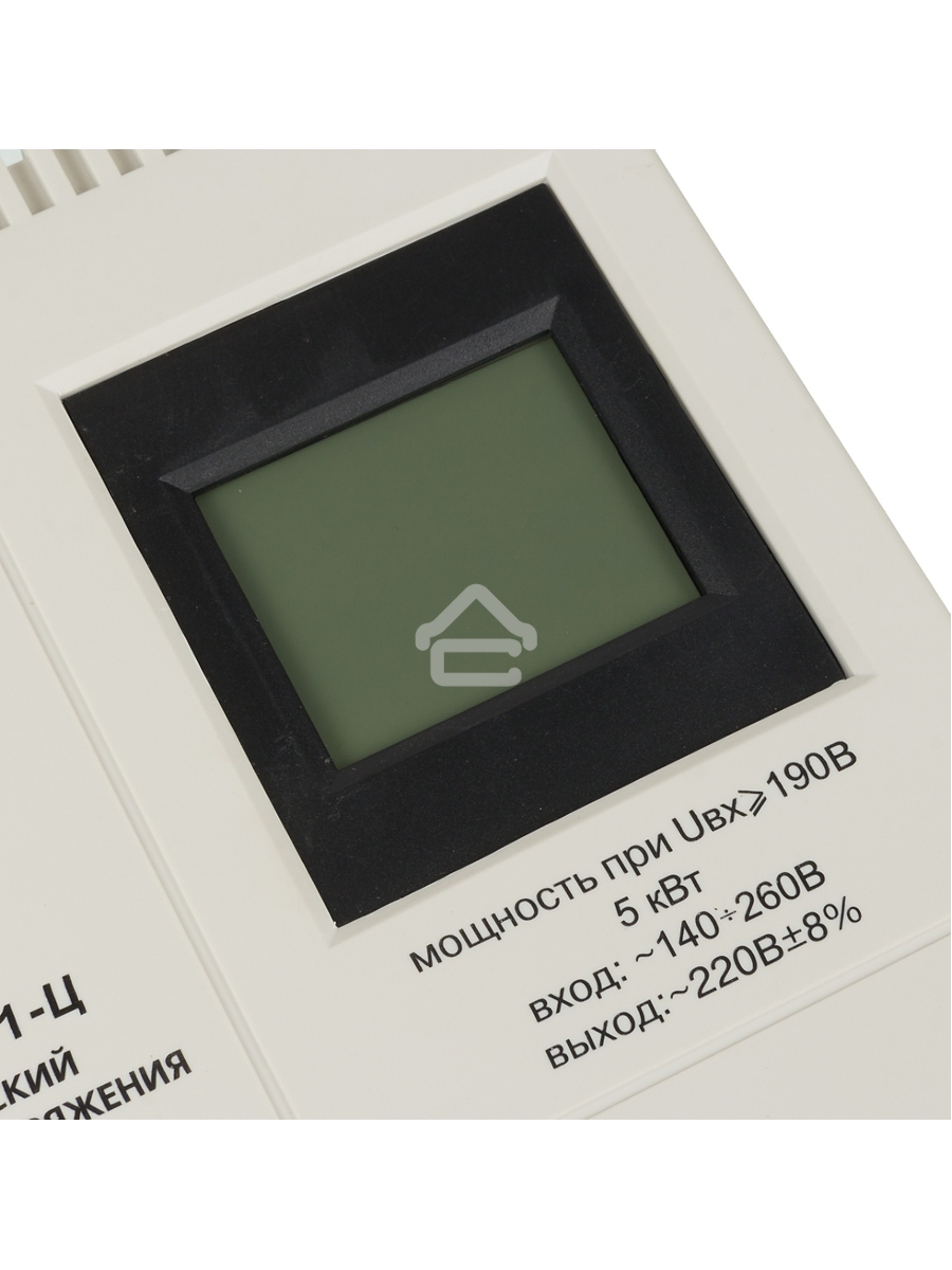 Стабилизаторы напряжения Ресанта АСН-5 000 Н/1-Ц 63/6/16 Стабилизатор Lux {220В±8%, Габариты 260х155х310, Вес 8кг}