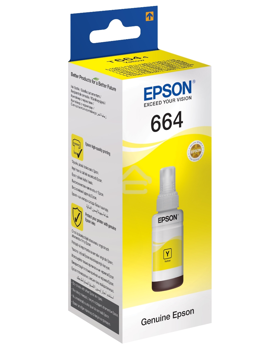 Чернила для EPSON C13T66444A Epson L100 (yellow) 70 мл