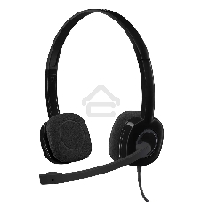 Наушники Logitech Headset H151 Stereo черный