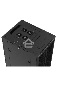 Шкаф напольный Hyperline TTB-4268-AS-RAL9004 19-дюймовый, 42U, 2055x 600х 800 мм (ВхШхГ), передняя стеклянная дверь со стальными перфорированными боковинами, задняя дверь сплошная, ручка с замком