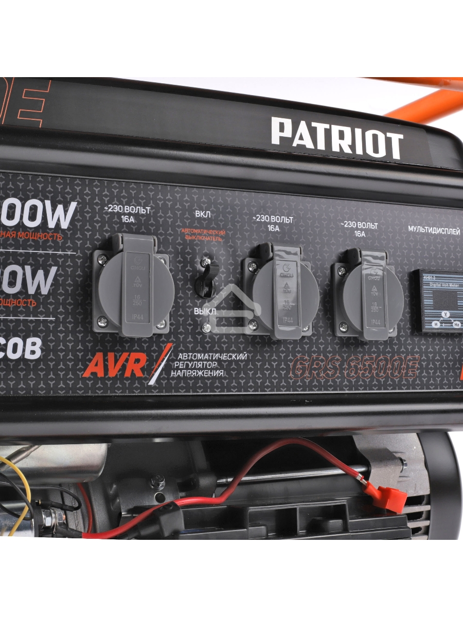 Электрогенератор бензиновый Patriot GRS 6500E, 5.5 кВт, 75 дБ, 76 кг