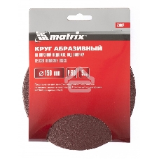 Круг абразивный Matrix на ворсовой подложке под 