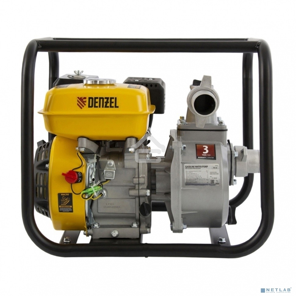 Мотопомпа бензиновая для чистой воды Denzel PX-50, 7 л.с., 2