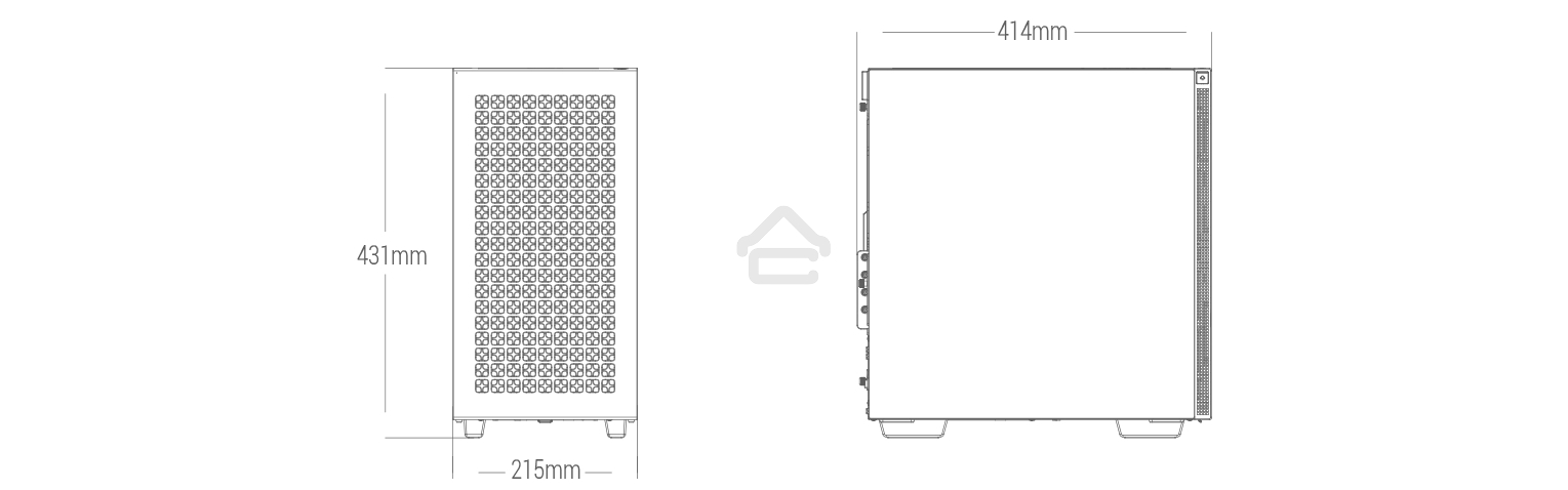 Компьютерный корпус Deepcool CH370 черный без БП mATX 1x120мм 1xUSB 2.0 1xUSB 3.0 audio bott PSU