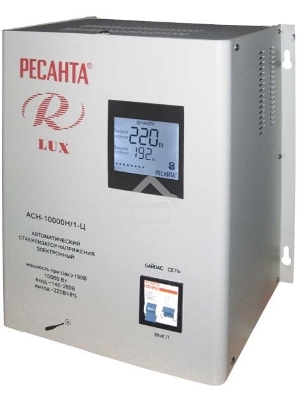 Стабилизатор напряжения Ресанта АСН-10000Н/1-Ц электронный однофазный серый