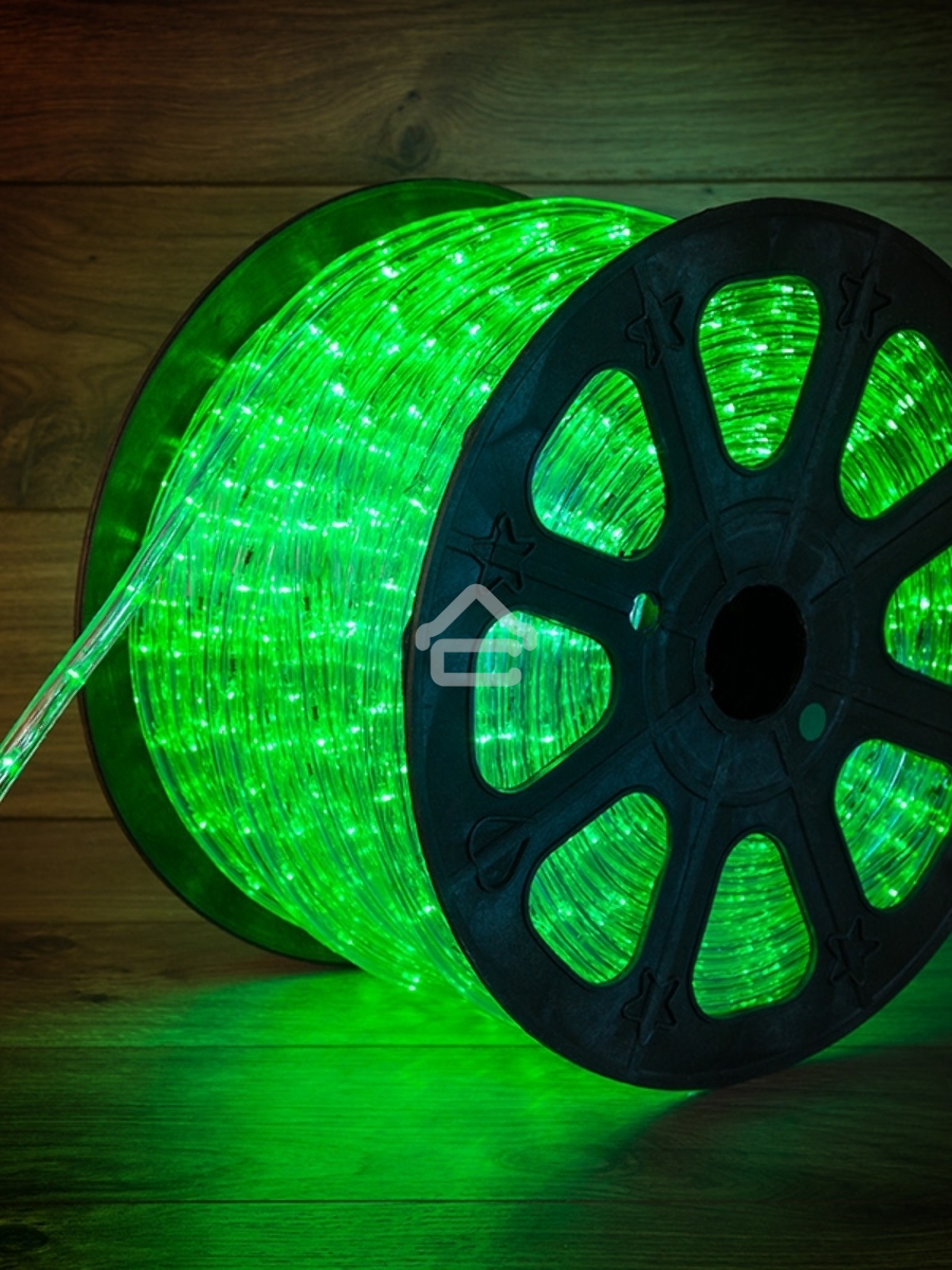Дюралайт LED , постоянное свечение (2W) - зеленый, 36 LED/м, бухта 100м, Neon-Night