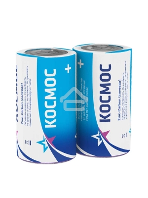 Элемент питания солевой S R20S (уп.2шт) Космос KOCR20