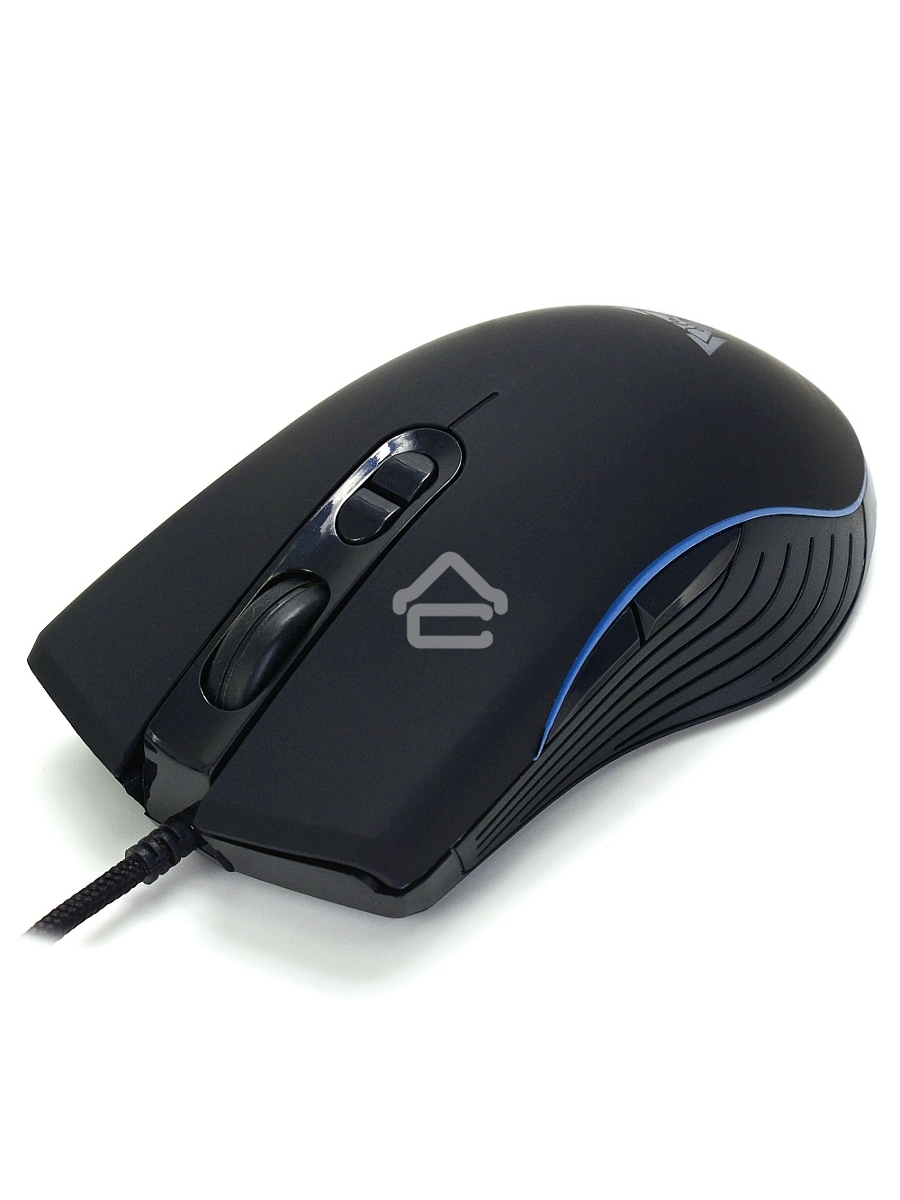 Мышь проводная Crown CMGM-900 черный, 3200 dpi, USB, кнопки - 7