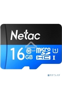 Флеш карта microSDHC 16GB Netac P500 <NT02P500STN-016G-S>  (без SD адаптера) 80MB/s