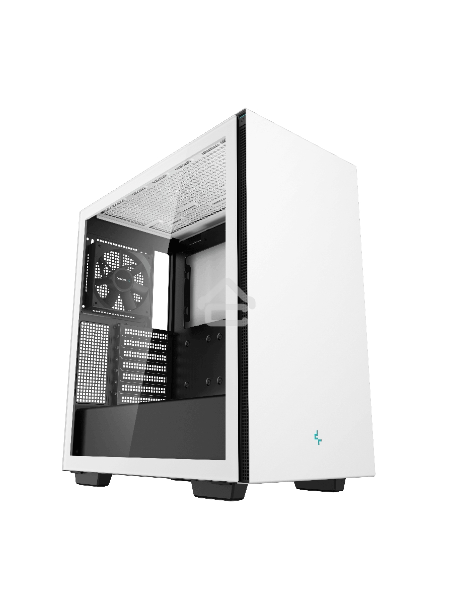 Компьютерный корпус Deepcool CH510 WH без БП, боковое окно (закаленное стекло), 1x120мм вентилятор сзади, белый, ATX