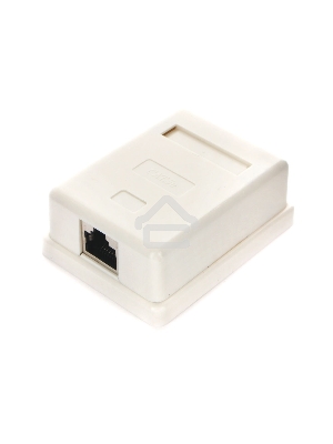 Монтажное оборудование Gembird Розетка GEMBIRD NAS212 RJ-45 кат.STP 5e внешняя экранированная 1 порт, 110&Krone