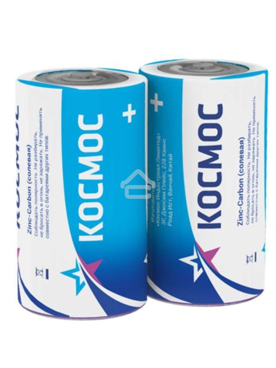 Элемент питания солевой C/R14 (уп.2шт) КОСМОС KOCR14