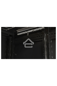 Шкаф напольный Hyperline TTB-4268-AS-RAL9004 19-дюймовый, 42U, 2055x 600х 800 мм (ВхШхГ), передняя стеклянная дверь со стальными перфорированными боковинами, задняя дверь сплошная, ручка с замком