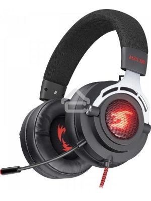 Гарнитура игровая Defender Aspis Pro,  для компьютера и игровых консолей, накладные,  черный  / красный [64221]