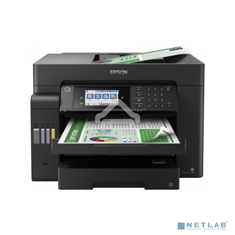 МФУ струйное Epson L15150, (A3, ADF, duplex, 35 стр./мин., Ethernet, Wi-Fi черный)