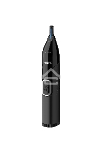 Триммер Philips для носа и ушей, черный, корпус - пластик, 3 насадки-гребня, насадка - триммер, щеточка для очистки, мягкий чехол, батарейка
