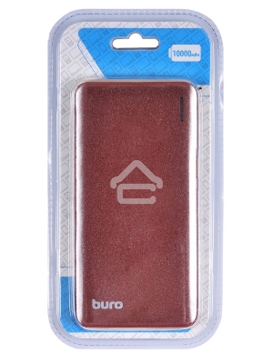 Мобильный аккумулятор Buro T4-10000-B Li-Pol 10000mAh 2A+1A черный 2xUSB
