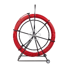 Протяжка кабельная Rexant (УЗК в тележке), стеклопруток d=11,0 мм, 100 м красная