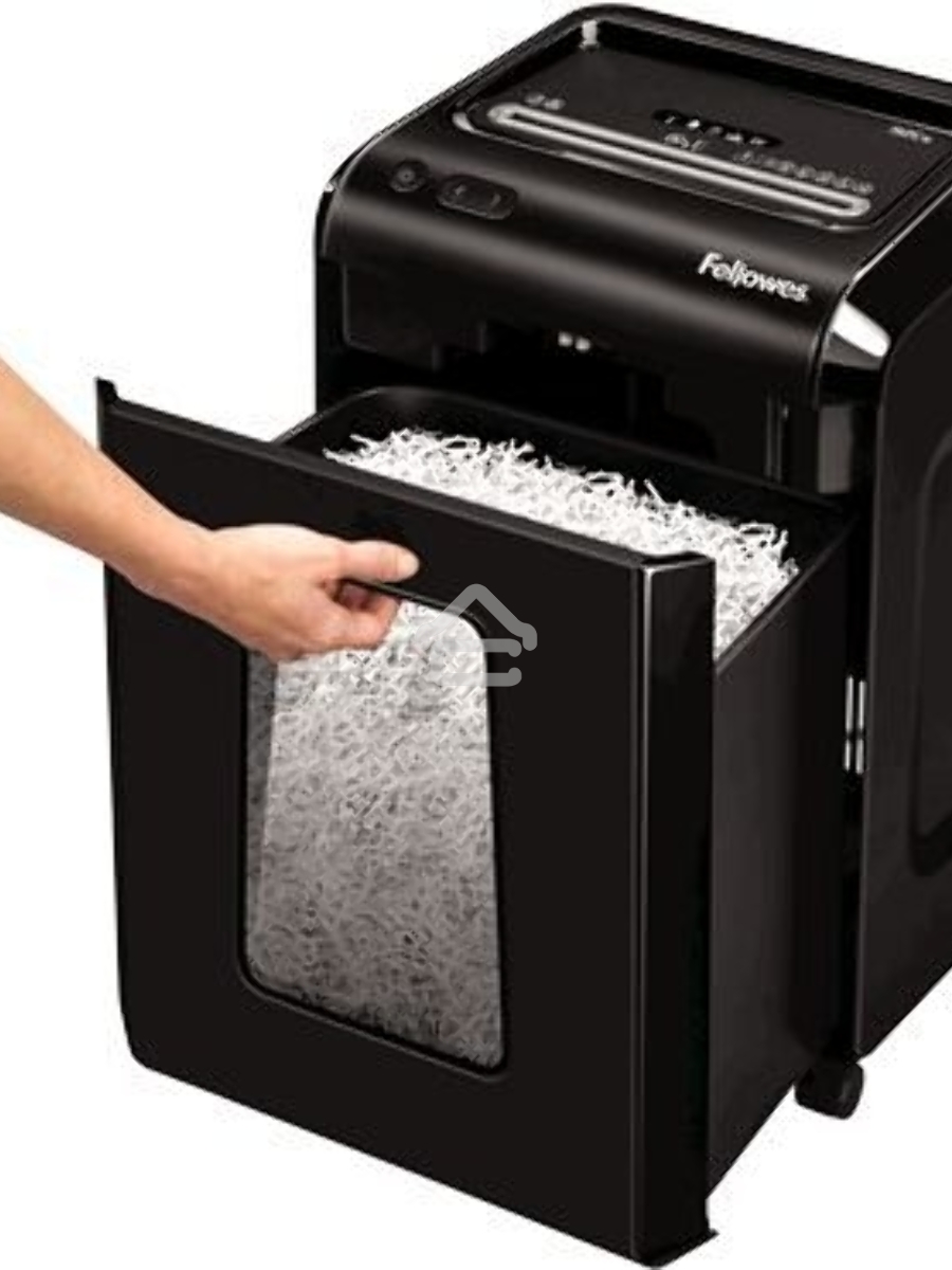 Шредер Fellowes Powershred 92Cs FS-1719301 {P-4, 4х38мм, 18лст., 25лтр., уничтожает: скобы, карты, скрепки, CD}