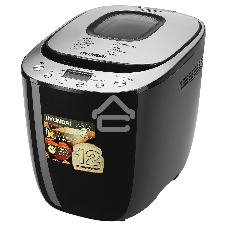 Хлебопечка Hyundai HYBM-P0212 600 Вт, черный/серебристый