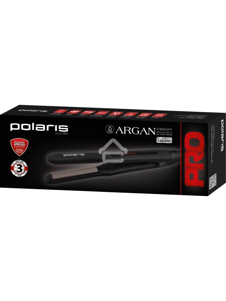 Щипцы Polaris PHSZ 1309TAi Argan Therapy PRO 38Вт макс.темп.:230С черный