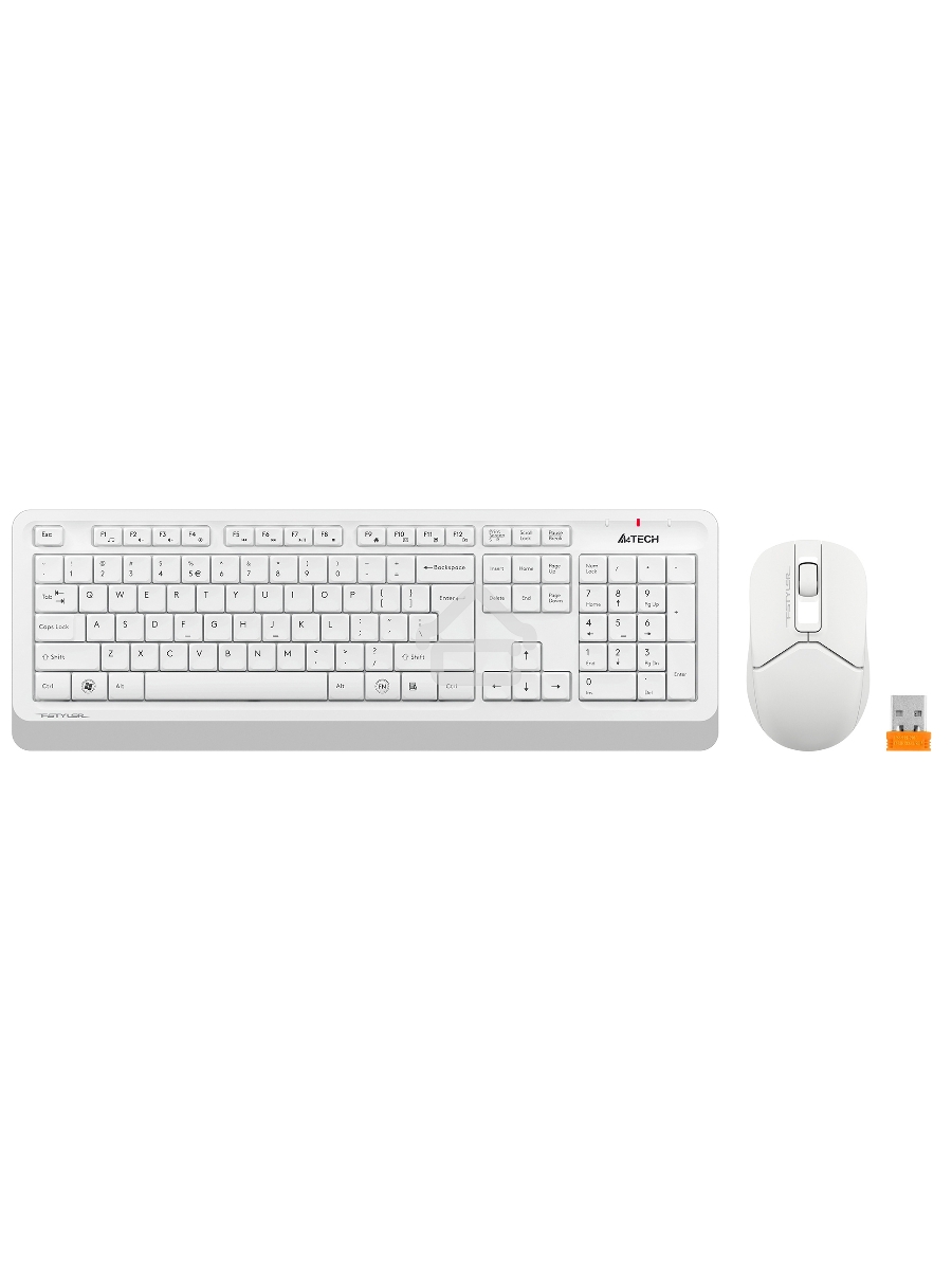 Клавиатура + мышь A4Tech Fstyler FG1012 клав:белый мышь:белый USB беспроводная Multimedia