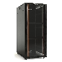 Шкаф напольный Hyperline TTB-4268-AS-RAL9004 19-дюймовый, 42U, 2055x 600х 800 мм (ВхШхГ), передняя стеклянная дверь со стальными перфорированными боковинами, задняя дверь сплошная, ручка с замком