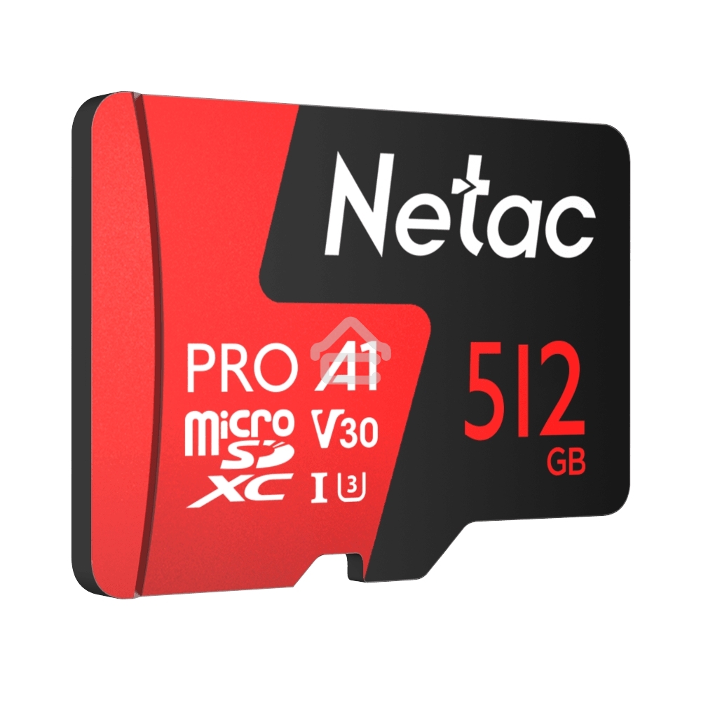 Карта MicroSD card Netac P500 Extreme Pro 512GB, retail version w/SD adapter