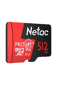 Карта MicroSD card Netac P500 Extreme Pro 512GB, retail version w/SD adapter