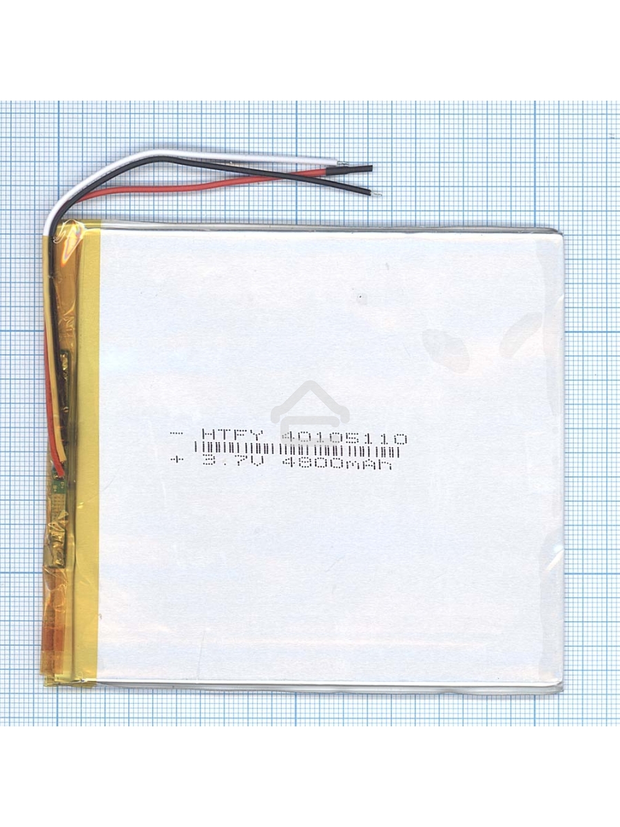 Аккумулятор Li-Pol (батарея) 3*105*110мм 3pin 3.7V/4800mAh