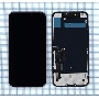 Дисплей для Apple iPhone 11 (AAA) в сборе с тачскрином и металической рамкой черный